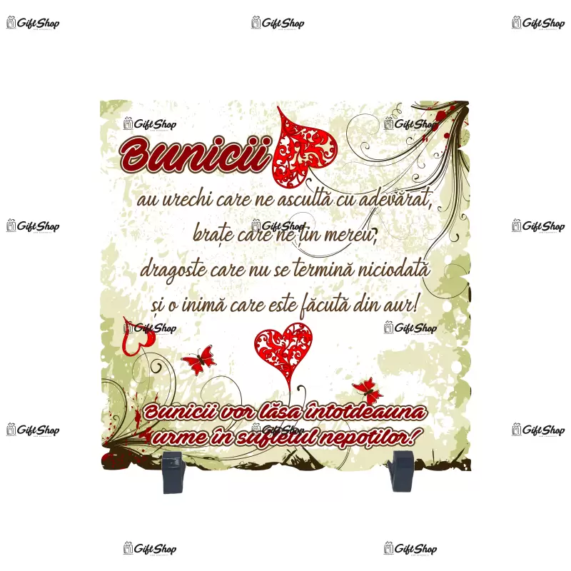 Bunicii au urechi care ne asculta...., placheta cu mesaj